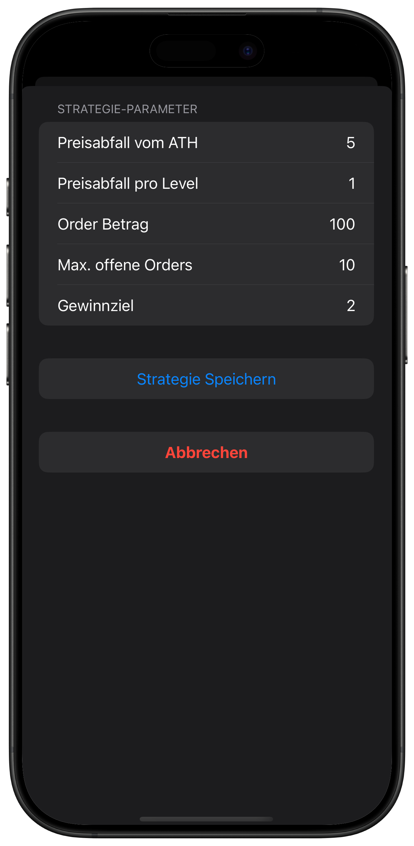 Screenshot: Bot Detailansicht mit Bearbeiten Button